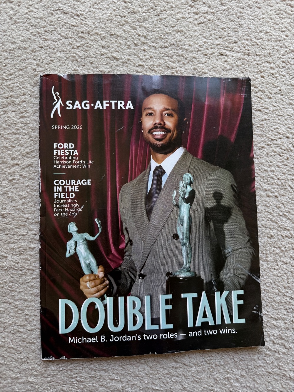 SAG-AFTRA MAGAZINE SPRING 2026 MICHAEL B JORDAN HARRISON FORD Double Take Life
